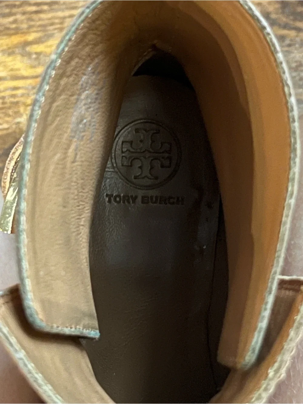 Tory Burch Brooke Leather Ankle Boots Perfect Brown Buckle Booties Size 6.5